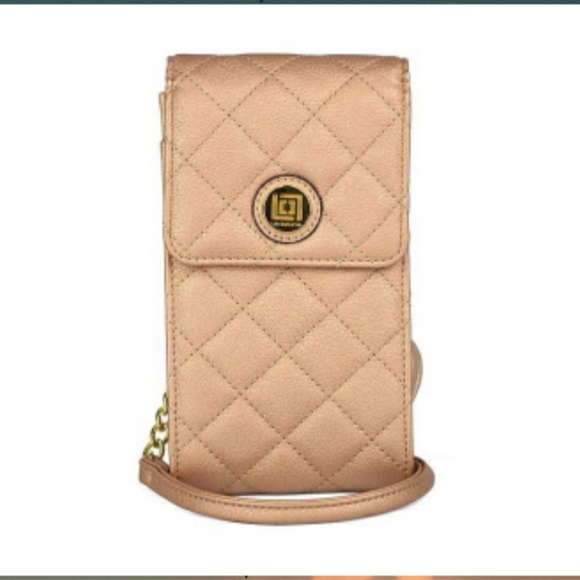 Liz Claiborne Handbags - NWT liz claiborne phone crossbody bag rose…